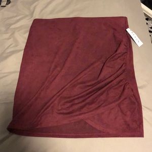Mini skirt burgundy